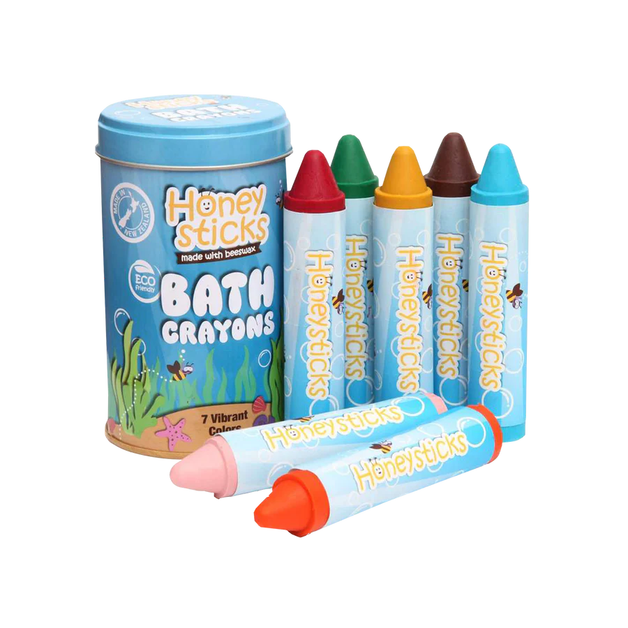 Bath Crayons Fargestifter Til Badekar Honeysticks Beeorganic